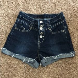 High Waisted Denim Shorts